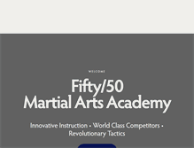 Tablet Screenshot of 5050bjj.com